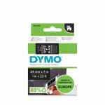 DYMO LM Taśma D1 biały nadruk na czarnym tle 24mm x 7m