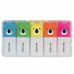 KIDEA Zakreślacze z figurką 5 kolorów