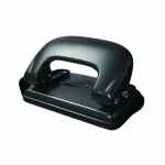 TETIS Dziurkacz metalowy czarny do 10 arkuszy