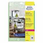 AVERY Heavy Duty Etykiety foliowe - białe 45,7 x 21,2 mm 20 arkuszy 960 etykiet