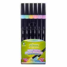 CRICCO Pisaki pędzelkowe pastelowe dwustronne 6 kolorów