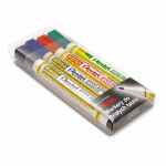 PENTEL Ekonomiczny zestaw markerów do białych tablic 4 szt.