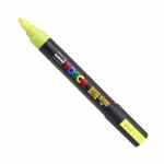 UNI POSCA PC-5M Marker uniwersalny 1.8 - 2.5 mm fluorescencyjny żółty