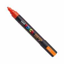UNI POSCA PC-5M Marker uniwersalny 1.8 – 2.5 mm fluorescencyjny pomarańczowy