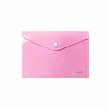 BIURFOL Teczka koperta A5 różowa z PP