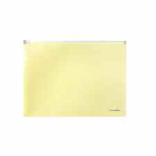 BIURFOL Teczka na suwak A4 żółta z PP