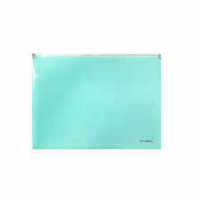 BIURFOL Teczka na suwak A4 zielona z PP