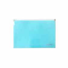 BIURFOL Teczka na suwak A5 niebieska z PP