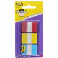 POST-IT® Zakładki indeksujące do archiwizacji 38 x 25,4 mm 3 kolory po 22 karteczek