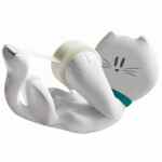 SCOTCH® Zestaw: Dyspenser do taśm w kształcie kotka + taśma Magic™ 19mm x 8,89m