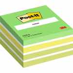 POST-IT® Kostka samoprzylepna 76 x 76 mm 450 zielonych karteczek