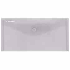 DONAU Teczka kopertowa DL na zatrzask 180mik. dymna