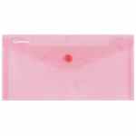 DONAU Teczka kopertowa DL na zatrzask 180mik. czerwona