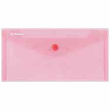 DONAU Teczka kopertowa DL na zatrzask 180mik. czerwona