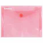 DONAU Teczka kopertowa A6/C6 na zatrzask 180mik. czerwona