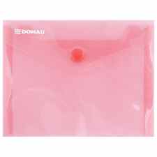 DONAU Teczka kopertowa A6/C6 na zatrzask 180mik. czerwona