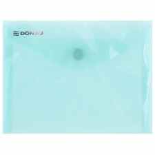 DONAU Teczka kopertowa A6/C6 na zatrzask 180mik. zielona