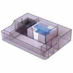 DONAU Duży przybornik na biurko z jeżem w kolorze dymnym