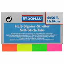 DONAU Zakładki indeksujące 20 x 50 mm cztery kolory