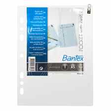 BANTEX Kieszeń Koszulka groszkowa PVC zamykana na suwak A5