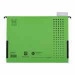 ELBA Chic Ultimate Teczka wisząca z płóciennymi boczkami A4 zielona