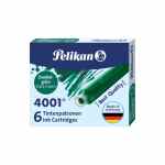PELIKAN Naboje do pióra 6 szt. ciemnozielone