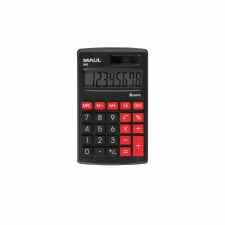 MAUL M 8 Kalkulator kieszonkowy 8-pozycyjny czarno-czerwony