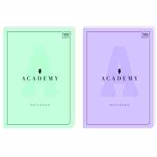 INTERDRUK Academy pastel Brulion w linię A4 z marginesem 96 kartek