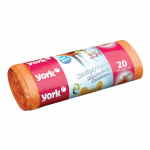 YORK Worki na śmieci odpady 35l zawiązywane 20szt. pomarańczowe