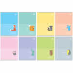 BEBE Kids Pastel Zeszyt A5 w kolorową 3linię 16 kartek