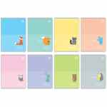 BEBE Kids Pastel Zeszyt A5 w kratkę 16 kartek