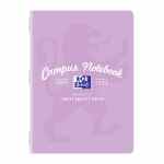 OXFORD Campus pastel Zeszyt w kratkę A5 z marginesem 60 kartek