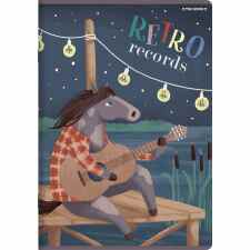 TOP-2000 Bookworm / Retro Zeszyt w kratkę A5 16 kartek