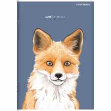 TOP-2000 Sweet Animal Zeszyt w kratkę A5 z marginesem 32 kartki