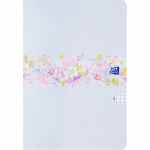 OXFORD Flowers Zeszyt w kratkę A5 z marginesem 60 kartek