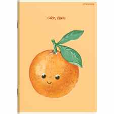 TOP-2000 Happy fruits Zeszyt w kratkę A5 z marginesem 32 kartki