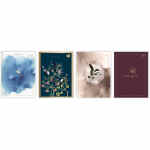 INTERDRUK Metallic Satin gold Brulion w kratkę A5 z marginesem 96 kartek