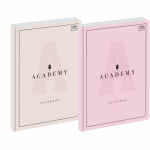 INTERDRUK Academy pastel Brulion w kratkę A4 z marginesem 96 kartek