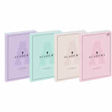 INTERDRUK Academy pastel Brulion w kratkę B5 z marginesem 128 kartek