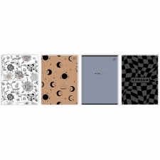 INTERDRUK Brulion w kratkę A4 z marginesem 288 kartek