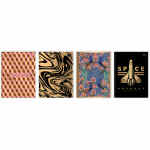 INTERDRUK Metallic Brulion w kratkę A5 z marginesem 96 kartek