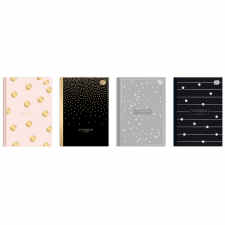 INTERDRUK Metallic Brulion w kropki A5 64 kartek