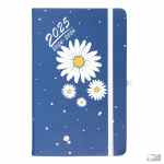 ELEFANT Hip hop Kalendarz 18-miesięczny A5 na rok 2024-2025-2026 granatowy ze stokrotkami