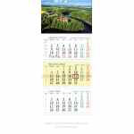 LUCRUM Zamek Kalendarz trójdzielny na rok 2025