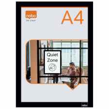 NOBO Samoprzylepna magnetyczna ramka na plakat A4 czarna 2 szt.