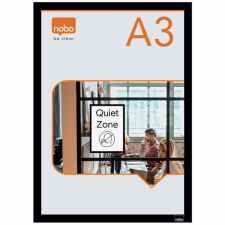 NOBO Samoprzylepna magnetyczna ramka na plakat A3 czarna 2 szt.