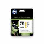 HP Tusz 711 żółty Yellow 3 szt. CZ136A