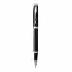 PARKER IM Black Lacquer CT Pióro wieczne czarne z chromowanym wykończeniem