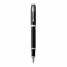 PARKER IM Black Lacquer CT Pióro wieczne czarne z chromowanym wykończeniem
