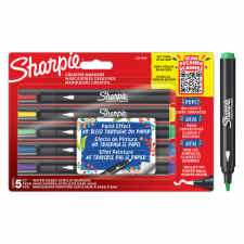 SHARPIE Markery artystyczne z farbą akrylową Zestaw kreatywny 5 kolorów + GRATIS